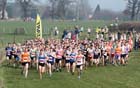 Red start North East Harrier League, Prudhoe, Northumberland.